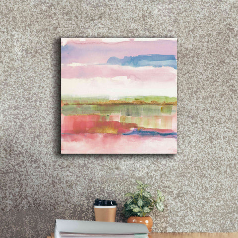 Image of 'Influence Of Line And Color Gold Bright' by Mike Schick, Giclee Canvas Wall Art,18x18