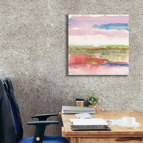 Image of 'Influence Of Line And Color Gold Bright' by Mike Schick, Giclee Canvas Wall Art,26x26