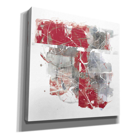 Image of 'Moving In And Out Of Traffic II Red Grey' by Mike Schick, Giclee Canvas Wall Art