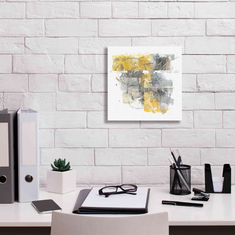 Image of 'Moving In And Out Of Traffic II Yellow Grey' by Mike Schick, Giclee Canvas Wall Art,12x12