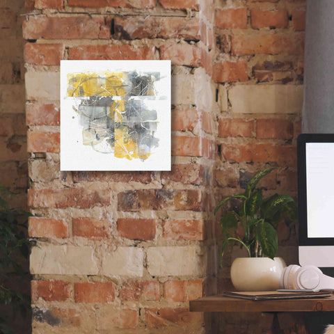 Image of 'Moving In And Out Of Traffic II Yellow Grey' by Mike Schick, Giclee Canvas Wall Art,12x12