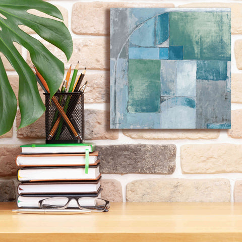 Image of 'Trans Blues Before Sunrise' by Mike Schick, Giclee Canvas Wall Art,12x12