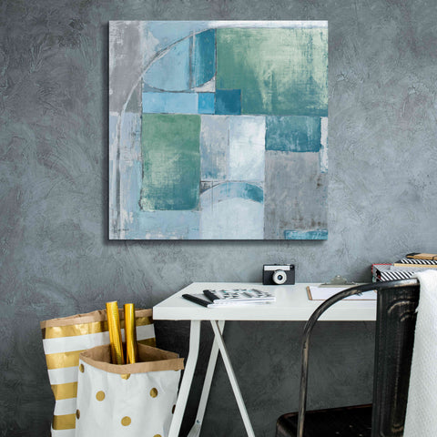 Image of 'Trans Blues Before Sunrise' by Mike Schick, Giclee Canvas Wall Art,26x26