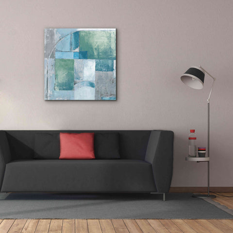 Image of 'Trans Blues Before Sunrise' by Mike Schick, Giclee Canvas Wall Art,37x37