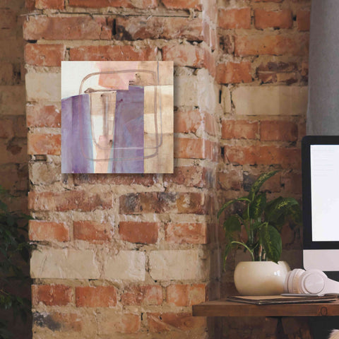 Image of 'Passage I Blush Purple' by Mike Schick, Giclee Canvas Wall Art,12x12