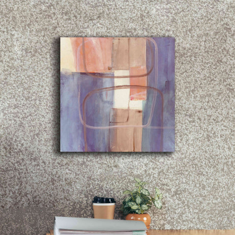 Image of 'Passage II Blush Purple' by Mike Schick, Giclee Canvas Wall Art,18x18