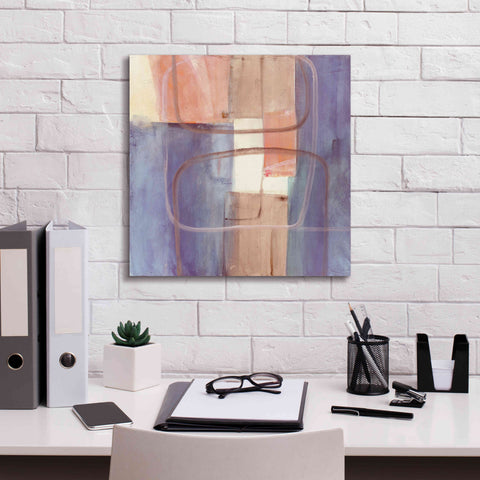 Image of 'Passage II Blush Purple' by Mike Schick, Giclee Canvas Wall Art,18x18