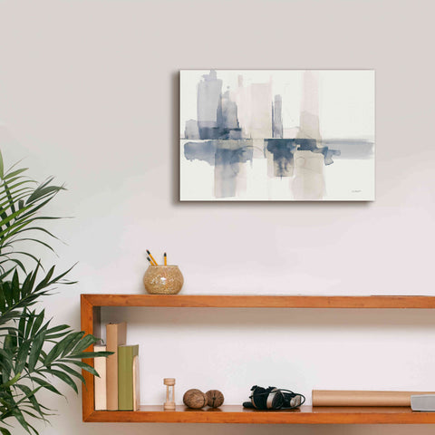 Image of 'Improvisation II Navy' by Mike Schick, Giclee Canvas Wall Art,18x12