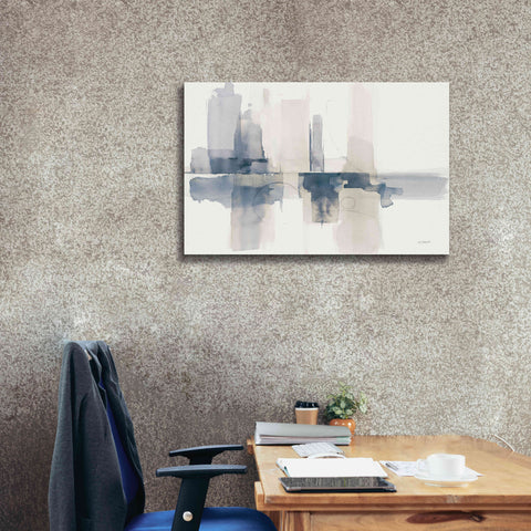 Image of 'Improvisation II Navy' by Mike Schick, Giclee Canvas Wall Art,40x26