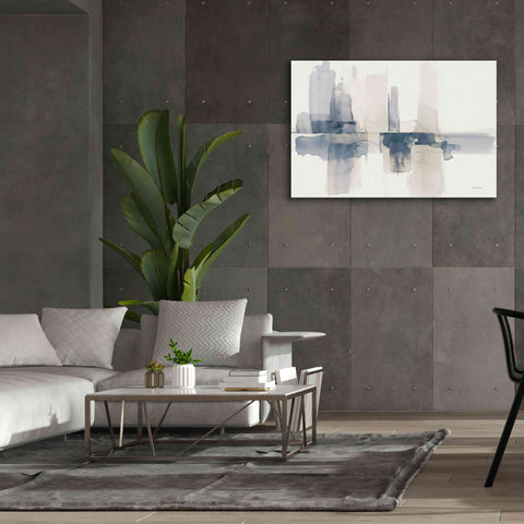 Image of 'Improvisation II Navy' by Mike Schick, Giclee Canvas Wall Art,60x40