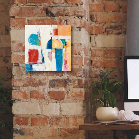 Image of 'Down To The Street' by Mike Schick, Giclee Canvas Wall Art,12x12