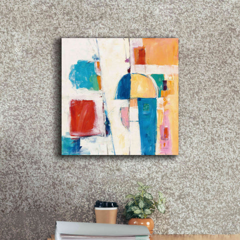 Image of 'Down To The Street' by Mike Schick, Giclee Canvas Wall Art,18x18