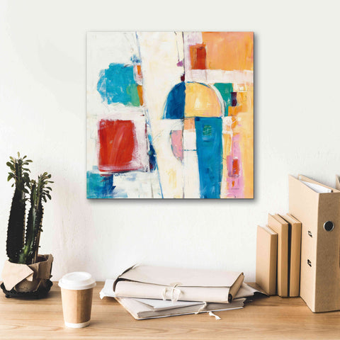 Image of 'Down To The Street' by Mike Schick, Giclee Canvas Wall Art,18x18