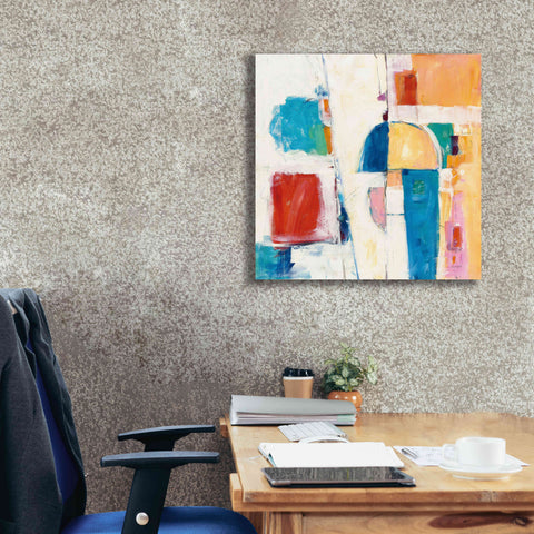 Image of 'Down To The Street' by Mike Schick, Giclee Canvas Wall Art,26x26