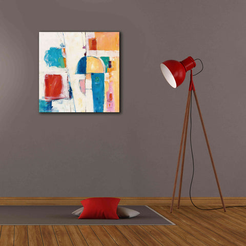 Image of 'Down To The Street' by Mike Schick, Giclee Canvas Wall Art,26x26