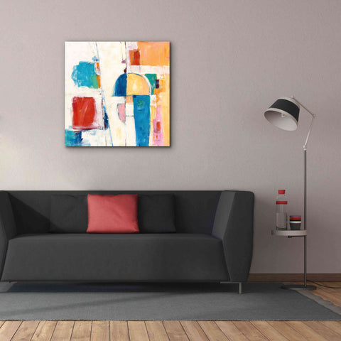 Image of 'Down To The Street' by Mike Schick, Giclee Canvas Wall Art,37x37