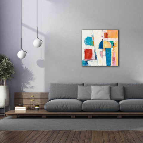 Image of 'Down To The Street' by Mike Schick, Giclee Canvas Wall Art,37x37