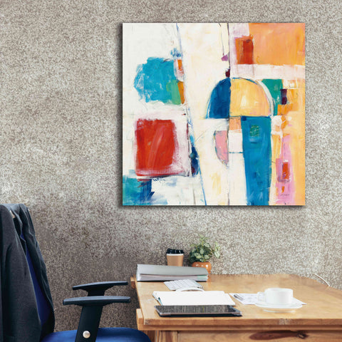 Image of 'Down To The Street' by Mike Schick, Giclee Canvas Wall Art,37x37