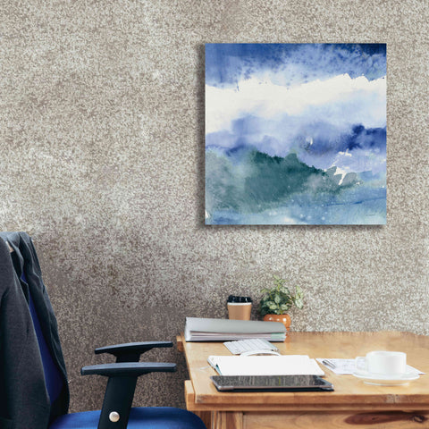 Image of 'Midnight At The Lake III Cool' by Mike Schick, Giclee Canvas Wall Art,26x26