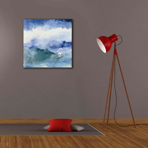 Image of 'Midnight At The Lake III Cool' by Mike Schick, Giclee Canvas Wall Art,26x26