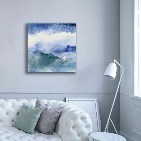 Image of 'Midnight At The Lake III Cool' by Mike Schick, Giclee Canvas Wall Art,37x37