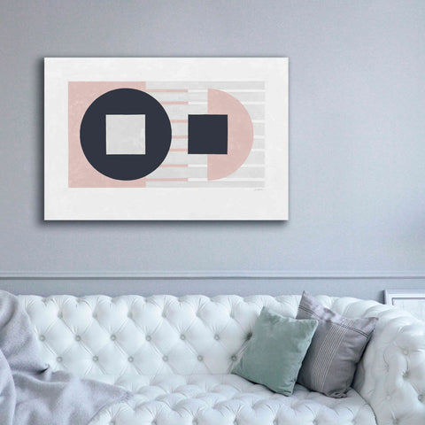 Image of 'Laterally Speaking Pink' by Mike Schick, Giclee Canvas Wall Art,60 x 40