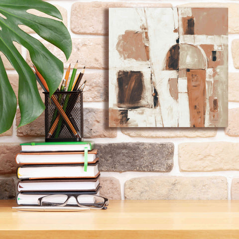 Image of 'Down To The Street Warm' by Mike Schick, Giclee Canvas Wall Art,12x12