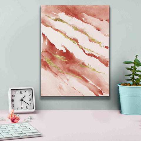 Image of 'Drift V2 Red' by Mike Schick, Giclee Canvas Wall Art,12 x 16