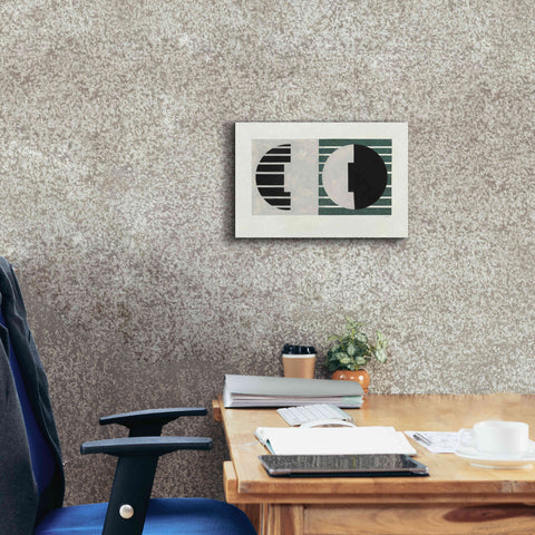 Image of 'Latitude Green' by Mike Schick, Giclee Canvas Wall Art,18 x 12