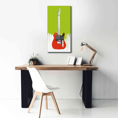 Image of 'Garage Band I Paint' by Mike Schick, Giclee Canvas Wall Art,20 x 40