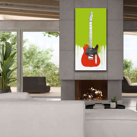 Image of 'Garage Band I Paint' by Mike Schick, Giclee Canvas Wall Art,30 x 60