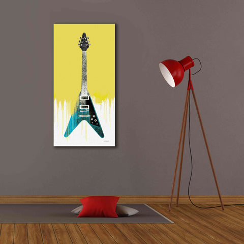 Image of 'Garage Band III Paint' by Mike Schick, Giclee Canvas Wall Art,20 x 40