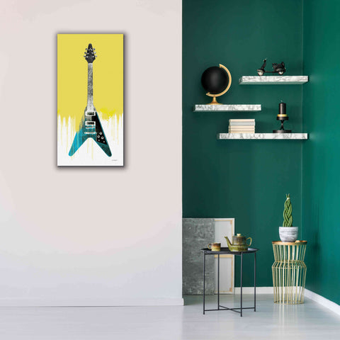 Image of 'Garage Band III Paint' by Mike Schick, Giclee Canvas Wall Art,20 x 40