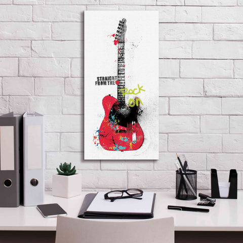 Image of 'Garage Band I Graffiti' by Mike Schick, Giclee Canvas Wall Art,12 x 24