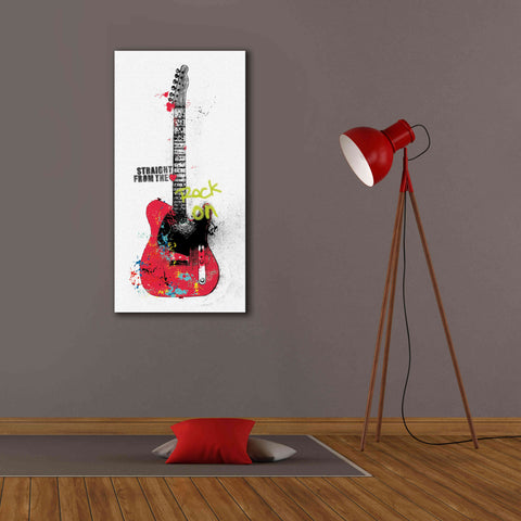 Image of 'Garage Band I Graffiti' by Mike Schick, Giclee Canvas Wall Art,20 x 40