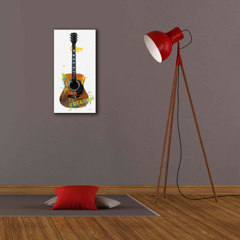 Image of 'Garage Band II Graffiti' by Mike Schick, Giclee Canvas Wall Art,12 x 24