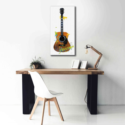 Image of 'Garage Band II Graffiti' by Mike Schick, Giclee Canvas Wall Art,20 x 40