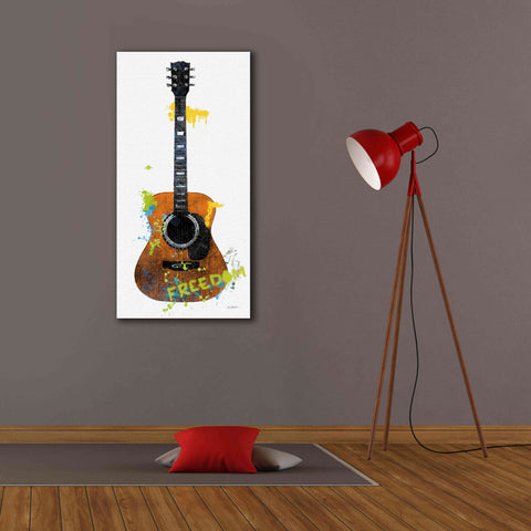 Image of 'Garage Band II Graffiti' by Mike Schick, Giclee Canvas Wall Art,20 x 40