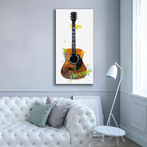 Image of 'Garage Band II Graffiti' by Mike Schick, Giclee Canvas Wall Art,30 x 60