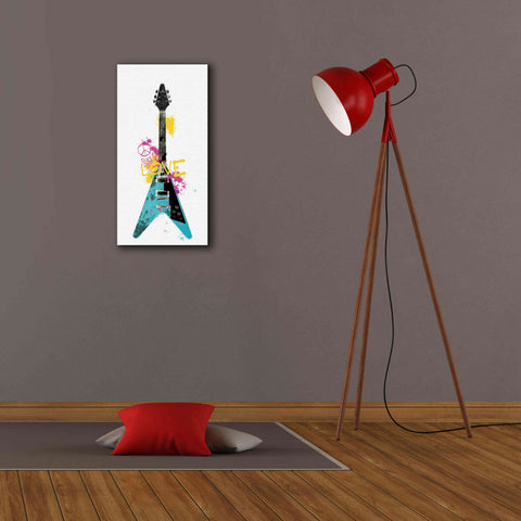 Image of 'Garage Band III Graffiti' by Mike Schick, Giclee Canvas Wall Art,12 x 24