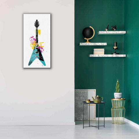 Image of 'Garage Band III Graffiti' by Mike Schick, Giclee Canvas Wall Art,20 x 40