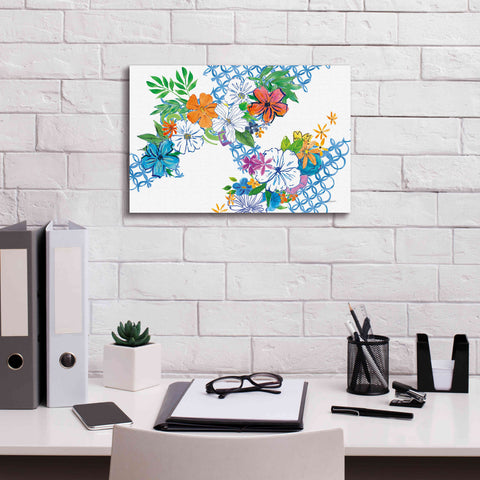 Image of 'Flower Power I' by Mike Schick, Giclee Canvas Wall Art,18 x 12