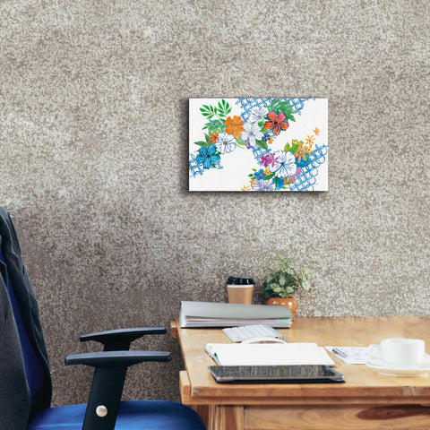 Image of 'Flower Power I' by Mike Schick, Giclee Canvas Wall Art,18 x 12