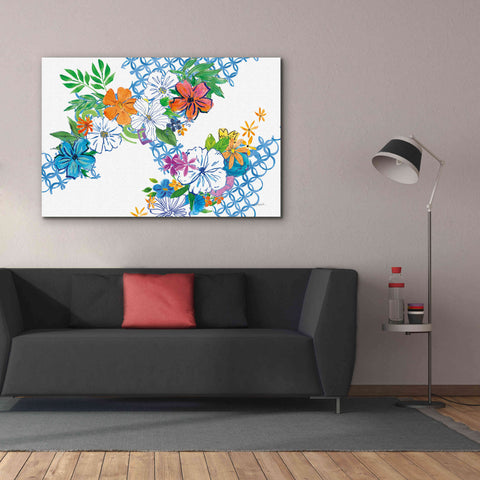 Image of 'Flower Power I' by Mike Schick, Giclee Canvas Wall Art,60 x 40