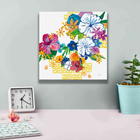 Image of 'Flower Power II' by Mike Schick, Giclee Canvas Wall Art,12x12