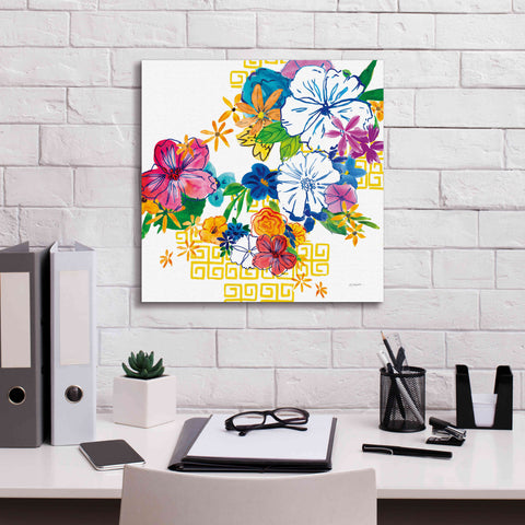 Image of 'Flower Power II' by Mike Schick, Giclee Canvas Wall Art,18x18