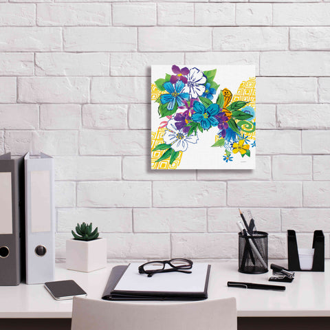 Image of 'Flower Power III' by Mike Schick, Giclee Canvas Wall Art,12x12