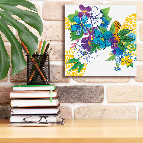 Image of 'Flower Power III' by Mike Schick, Giclee Canvas Wall Art,12x12