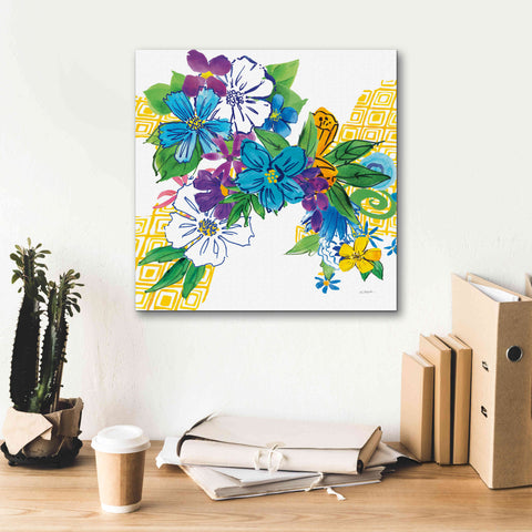 Image of 'Flower Power III' by Mike Schick, Giclee Canvas Wall Art,18x18