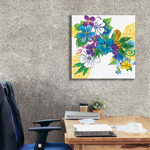 Image of 'Flower Power III' by Mike Schick, Giclee Canvas Wall Art,26x26